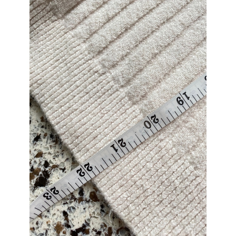 Sanctuary Cardigan Sweater Women L Cream Excellent Ribbed V-Neck Button Front - Picture 9 of 9